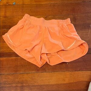 Women's Orange Lululemon Hotty Hot Shorts